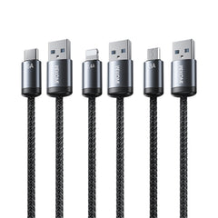 WK WDC-32i Raython Gen2 1m 2.4A USB to 8 Pin Fast Charging Data Cable, WDC-32i