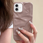 For iPhone 16 Plus / Pink Brown