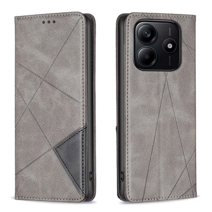 Rhombus Texture Magnetic Leather Phone Case, For Redmi Note 14 4G 163.25mm, For Redmi Note 14 5G, For Redmi Note 14 Pro 5G / Note 14 Pro+ 5G, For Redmi 14C 4G