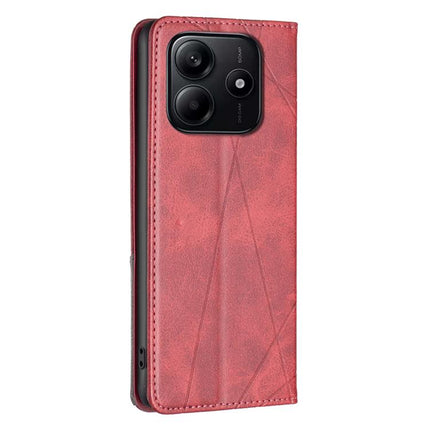 Rhombus Texture Magnetic Leather Phone Case, For Redmi Note 14 4G 163.25mm, For Redmi Note 14 5G, For Redmi Note 14 Pro 5G / Note 14 Pro+ 5G, For Redmi 14C 4G