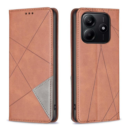 Rhombus Texture Magnetic Leather Phone Case, For Redmi Note 14 4G 163.25mm, For Redmi Note 14 5G, For Redmi Note 14 Pro 5G / Note 14 Pro+ 5G, For Redmi 14C 4G