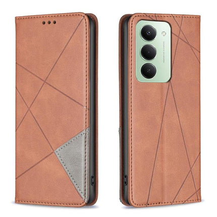 Rhombus Texture Magnetic Leather Phone Case, For Redmi K90 / Poco F8 Pro 5G, For Redmi 15 5G Global / 15 4G SEA 169.5mm, For Redmi A5 4G 171.7mm, For Redmi K80 / K80 Pro