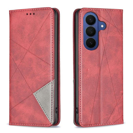 Rhombus Texture Magnetic Leather Phone Case, For Redmi Tubo 5 / Poco X8 Pro 5G, For Redmi Note 15 5G Global 164mm, For Redmi K90 Pro Max/Poco F8 Ultra, For Redmi Note 15 Pro 4G Global 163.2mm