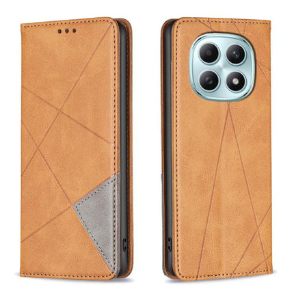 Rhombus Texture Magnetic Leather Phone Case, For Redmi Tubo 5 / Poco X8 Pro 5G, For Redmi Note 15 5G Global 164mm, For Redmi K90 Pro Max/Poco F8 Ultra, For Redmi Note 15 Pro 4G Global 163.2mm