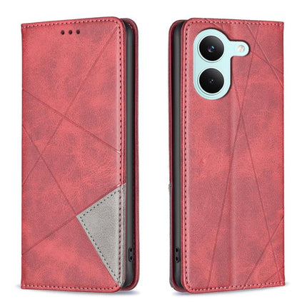 Rhombus Texture Magnetic Leather Phone Case, For Redmi Tubo 5 / Poco X8 Pro 5G, For Redmi Note 15 5G Global 164mm, For Redmi K90 Pro Max/Poco F8 Ultra, For Redmi Note 15 Pro 4G Global 163.2mm