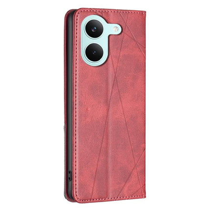Rhombus Texture Magnetic Leather Phone Case, For Redmi Tubo 5 / Poco X8 Pro 5G, For Redmi Note 15 5G Global 164mm, For Redmi K90 Pro Max/Poco F8 Ultra, For Redmi Note 15 Pro 4G Global 163.2mm