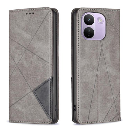 Rhombus Texture Magnetic Leather Phone Case, For Redmi Note 17 Pro+ 5G Global 163mm, For Redmi 17 4G/5G Global 171mm, For Redmi Note 17 4G Global 171mm, For Redmi K90 Max 5G