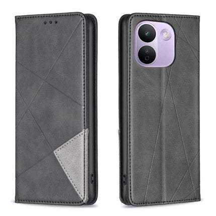 Rhombus Texture Magnetic Leather Phone Case, For Redmi Note 17 Pro+ 5G Global 163mm, For Redmi 17 4G/5G Global 171mm, For Redmi Note 17 4G Global 171mm, For Redmi K90 Max 5G