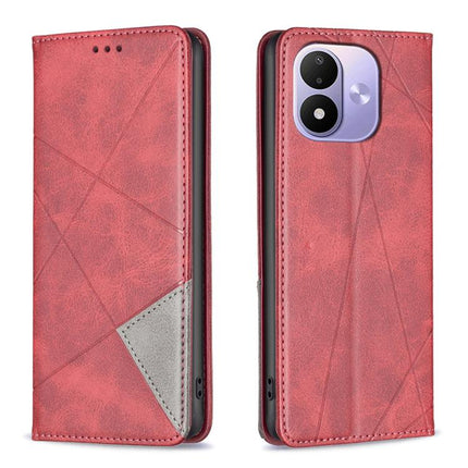 Rhombus Texture Magnetic Leather Phone Case, For Redmi Note 17 Pro+ 5G Global 163mm, For Redmi 17 4G/5G Global 171mm, For Redmi Note 17 4G Global 171mm, For Redmi K90 Max 5G