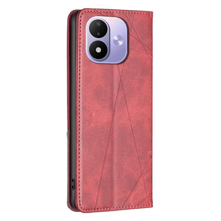 Rhombus Texture Magnetic Leather Phone Case, For Redmi Note 17 4G Global 169.7mm, For Redmi 15C 5G/4G Global 171/Poco C85 4G, For Redmi Note 17 Pro+ 5G Global 163.4mm, For Redmi Note 17 Pro 5G Global 163.5mm