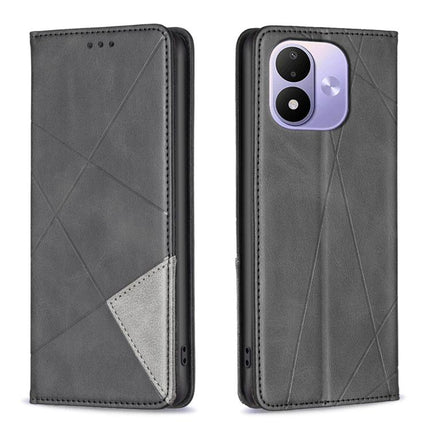 Rhombus Texture Magnetic Leather Phone Case, For Redmi Note 17 Pro+ 5G Global 163mm, For Redmi 17 4G/5G Global 171mm, For Redmi Note 17 4G Global 171mm, For Redmi K90 Max 5G