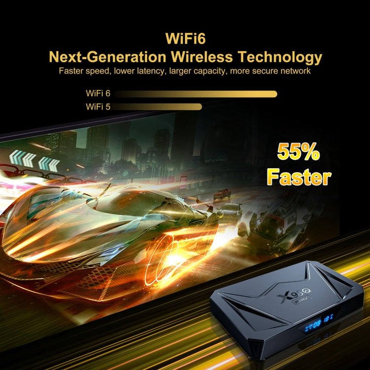 X96Q Pro+ Cortex-A55 Android 14 Octa-core CPU 4K HD Internet Set-top Box, 2GB+16GB, 4GB+32GB