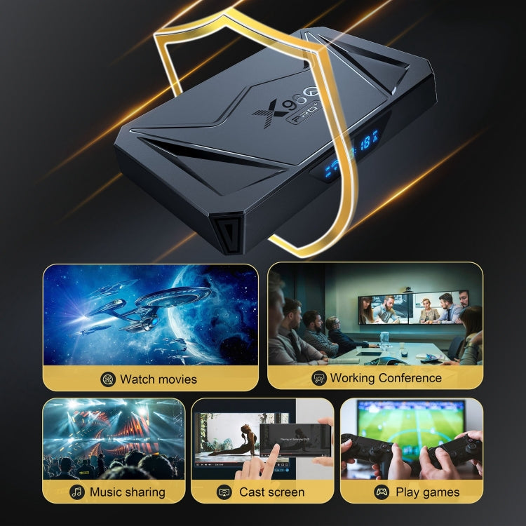 X96Q Pro+ Cortex-A55 Android 14 Octa-core CPU 4K HD Internet Set-top Box, 2GB+16GB, 4GB+32GB