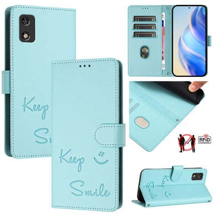 Smile Embossing RFID Leather Phone Case, For itel A23 Pro / A17, For itel P55 5G, For itel RS4 S666LN, For itel S24
