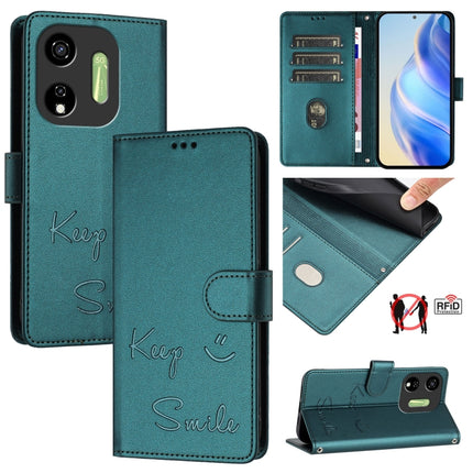 Smile Embossing RFID Leather Phone Case, For itel A23 Pro / A17, For itel P55 5G, For itel RS4 S666LN, For itel S24