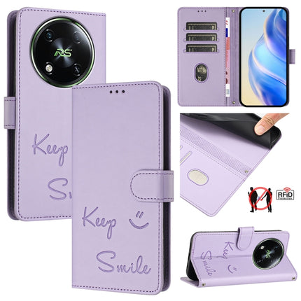 Smile Embossing RFID Leather Phone Case, For itel A23 Pro / A17, For itel P55 5G, For itel RS4 S666LN, For itel S24