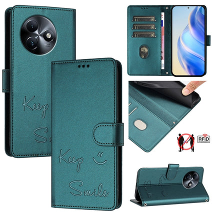 Smile Embossing RFID Leather Phone Case, For itel A23 Pro / A17, For itel P55 5G, For itel RS4 S666LN, For itel S24