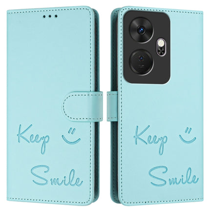 Smile Embossing RFID Leather Phone Case, For itel P55+, For itel P55 4G, For itel A05s, For itel A70