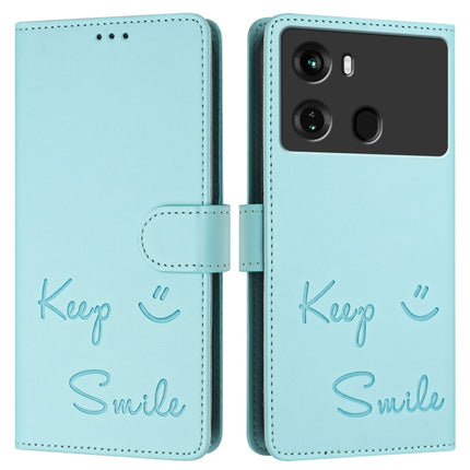 Smile Embossing RFID Leather Phone Case, For itel P40, For itel S17 / Vision 3, For itel A58 / A49, For itel P17 / A27