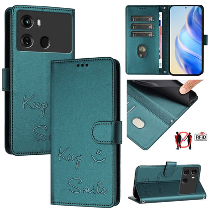 Smile Embossing RFID Leather Phone Case, For itel P40, For itel S17 / Vision 3, For itel A58 / A49, For itel P17 / A27