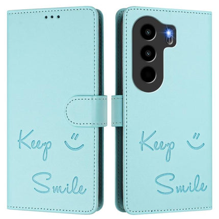 Smile Embossing RFID Leather Phone Case, For itel Power 70, For itel A80 4G, For itel A50C, For itel A50