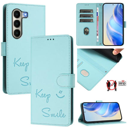 Smile Embossing RFID Leather Phone Case, For itel A200 4G / A200+ 4G, For itel A95 5G, For itel A90 4G, For itel City 100