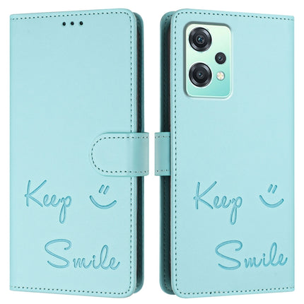 Smile Embossing RFID Leather Phone Case, For OnePlus Nord CE 2 Lite 5G, For OnePlus Nord CE4, For OnePlus Nord N30 SE, For OnePlus 12R 5G Global