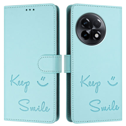 Smile Embossing RFID Leather Phone Case, For OnePlus 11R 5G Global, For OnePlus 11, For OnePlus Nord N300, For OnePlus Ace Pro / 10T