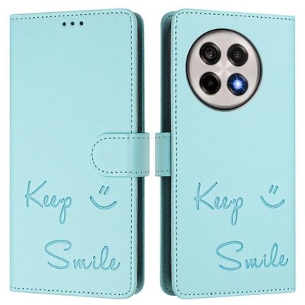 Smile Embossing RFID Leather Phone Case, For OnePlus 13R / Ace 5 Pro 5G, For OnePlus Nord 4 5G, For OnePlus Nord CE4 Lite, For OnePlus Nord 2 Lite