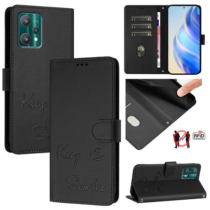 Smile Embossing RFID Leather Phone Case, For Motorola Moto G53 5G/G13 4G/G23 4G, For Motorola Moto E13 4G, For Motorola Moto G73 5G, For Motorola Edge+ 2023/Moto X40