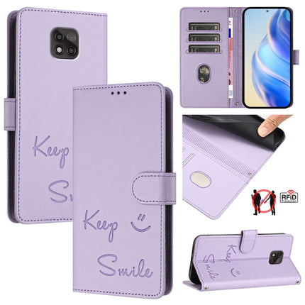 Smile Embossing RFID Leather Phone Case, For Motorola Moto G Power 2021, For Motorola Moto G Play 2021, For Motorola Moto G Stylus 5G 2021, For Motorola Moto G Stylus 2021 4G