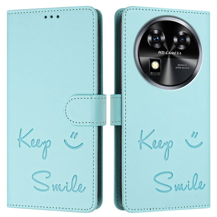 Smile Embossing RFID Leather Phone Case, For Oukitel C37, For Oukitel C51, For Oukitel C38, For Oukitel C36 / C35
