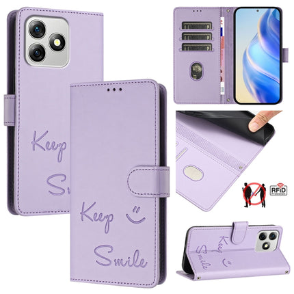 Smile Embossing RFID Leather Phone Case, For Ulefone Note 18 Ultra 5G, For Ulefone Note 14