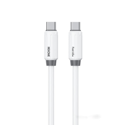 WK WDC-28 Elastic Genuine Silicone 1m PD65W Type-C to Type-C Fast Charging Data Cable, WDC-28