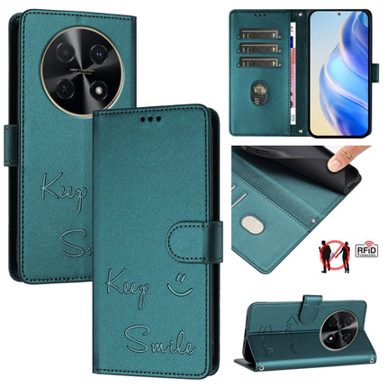 Smile Embossing RFID Leather Phone Case, For Huawei nova 14 5G, For Huawei nova 13 Pro, For Huawei nova 13 / nova 12, For Huawei nova 12i 4G Global