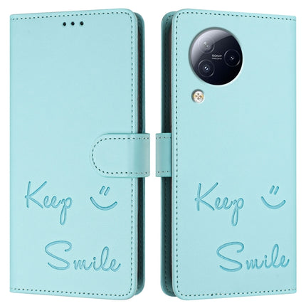 Smile Embossing RFID Leather Phone Case, For Xiaomi Civi 3, For Xiaomi 13 Lite / Civi 2, For Xiaomi 13 Pro, For Xiaomi 13