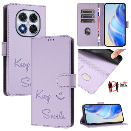 Smile Embossing RFID Leather Phone Case, For Xiaomi 15S Pro 5G, For Xiaomi Poco M7 5G / C75 4G, For Xiaomi Poco X7 5G / Redmi Note 14 Pro 5G, For Xiaomi 15 Ultra