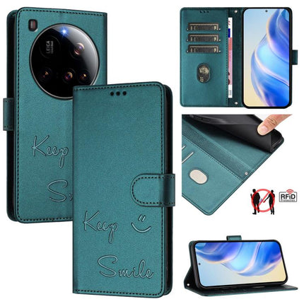 Smile Embossing RFID Leather Phone Case, For Xiaomi 15S Pro 5G, For Xiaomi Poco M7 5G / C75 4G, For Xiaomi Poco X7 5G / Redmi Note 14 Pro 5G, For Xiaomi 15 Ultra