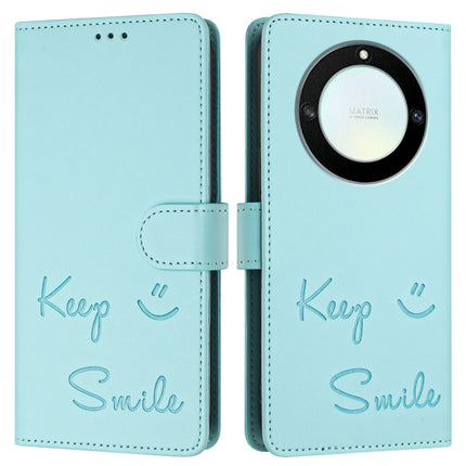 Smile Embossing RFID Leather Phone Case, For Honor X40 5G/X9a 5G/Magic5 Lite, For Honor 80 GT 5G, For Honor 80 5G, For Honor X8 5G Global/X6 4G Global