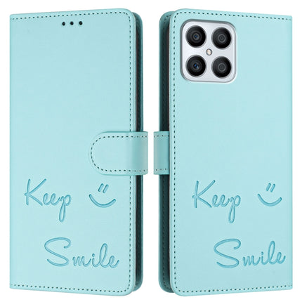 Smile Embossing RFID Leather Phone Case, For Honor Play6T Pro 5G, For Honor X8 4G/X30i 5G, For Honor 60 SE 5G, For Honor 60 Pro 5G