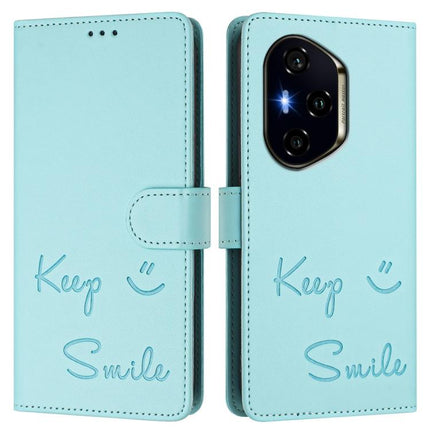 Smile Embossing RFID Leather Phone Case, For Honor 300 Pro 5G / 300 Ultra 5G, For Honor 300 5G, For Honor X9c 5G Global, For Honor 200 Smart 5G Global