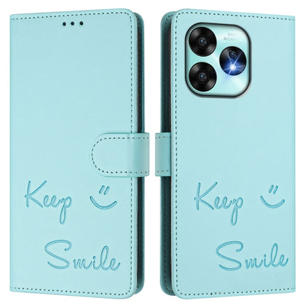 Smile Embossing RFID Leather Phone Case, For Umidigi A15 / A15C / A15T, For Umidigi G9 5G, For Umidigi Bison X20, For Umidigi Power 7 / 7S