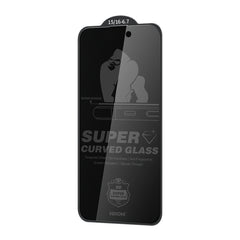 WK WTP-092 King Kong 6D Curved 28 Degree Privacy Tempered Glass Film, For iPhone 16 Pro Max, For iPhone 16 Pro, For iPhone 16 Plus / 15 Plus, For iPhone 16 / 15