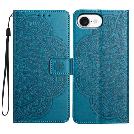 Flower Embossed Leather Phone Case, For iPhone 18 Pro, For iPhone 18 Pro Max, For iPhone 17e / 16e, For iPhone 17 Pro Max