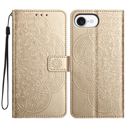 Flower Embossed Leather Phone Case, For iPhone 18 Pro, For iPhone 18 Pro Max, For iPhone 17e / 16e, For iPhone 17 Pro Max
