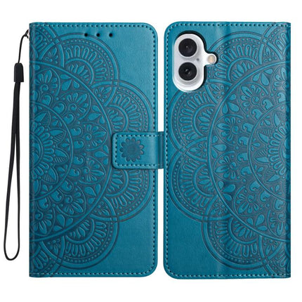 Flower Embossed Leather Phone Case, For iPhone 17 Pro, For iPhone 17, For iPhone Air, For iPhone 16 Pro Max
