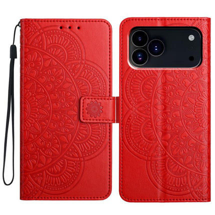 Flower Embossed Leather Phone Case, For iPhone 17 Pro, For iPhone 17, For iPhone Air, For iPhone 16 Pro Max