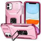 For iPhone 11 / Pink + Rose Red