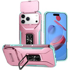 For iPhone 17 Pro Max / Grey Green + Pink