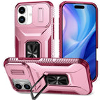 For iPhone 17 / Pink + Rose Red